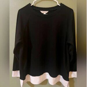 Land n' Sea Black and White Sweater - Large